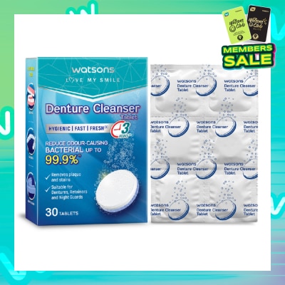 WATSONS Denture Cleanser Tablets 30s
