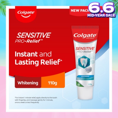 COLGATE Sensitive Pro Relief Whitening Toothpaste 110g