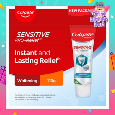 COLGATE Sensitive Pro Relief Whitening Toothpaste 110g