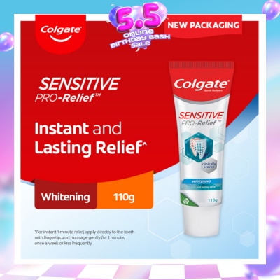 COLGATE - Sensitive Pro Relief Whitening Toothpaste 110g