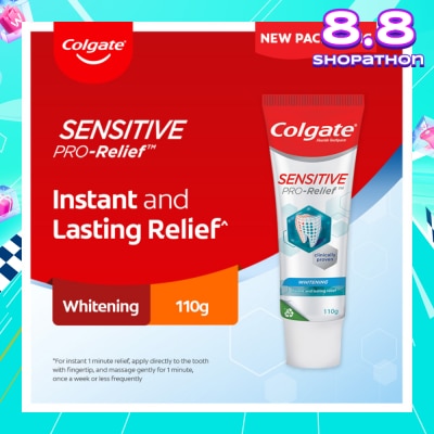 COLGATE Sensitive Pro Relief Whitening Toothpaste 110g