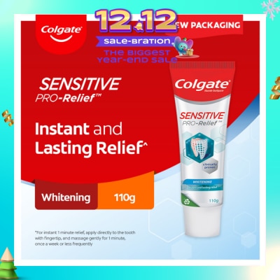 COLGATE Sensitive Pro Relief Whitening Toothpaste 110g