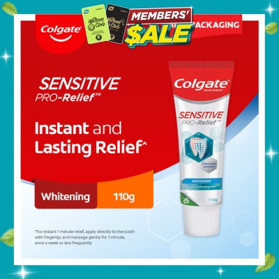 COLGATE Sensitive Pro Relief Whitening Toothpaste 110g image