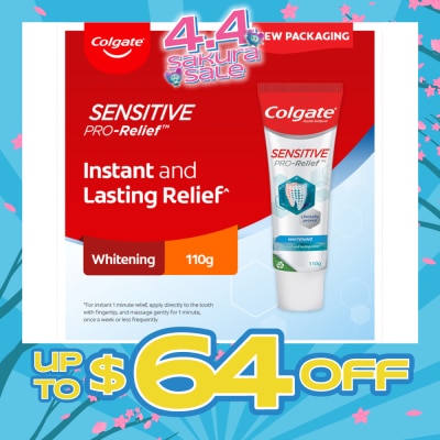 COLGATE - Sensitive Pro Relief Whitening Toothpaste 110g