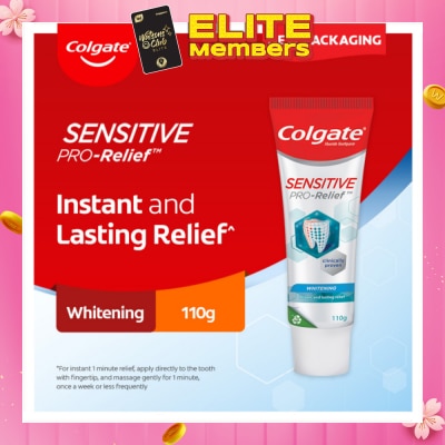 COLGATE Sensitive Pro Relief Whitening Toothpaste 110g