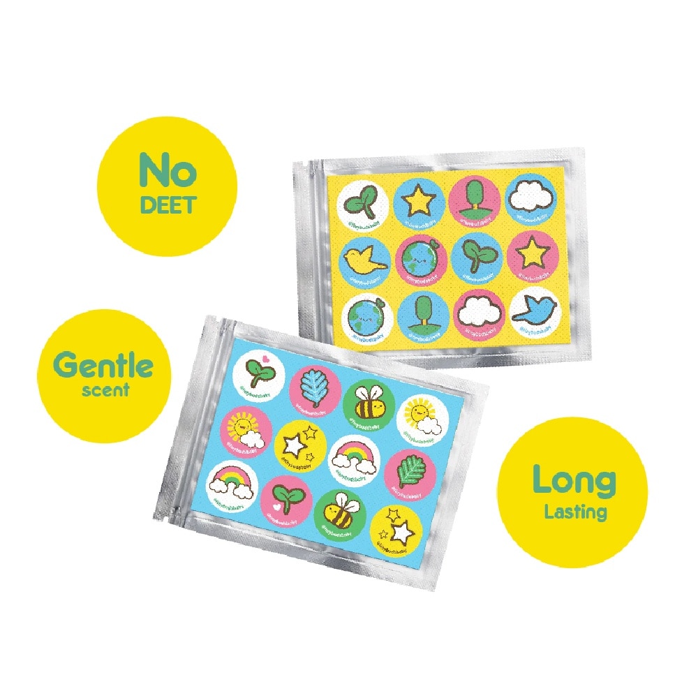 Tiny Guardian Stick Ons – Gentle Citronella & Lemon Scented Patch 24s
