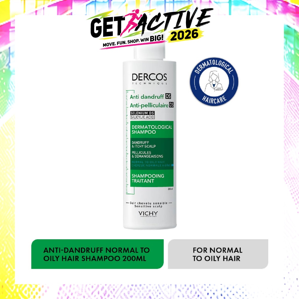 Dercos Anti-Dandruff Shampoo For Normal To Oily Hair 200ml image