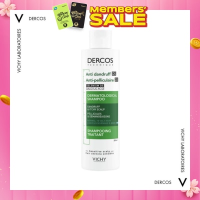 VICHY Dercos Anti-Dandruff Shampoo For Normal To Oily Hair 200ml