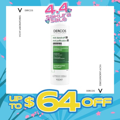 VICHY - Dercos Anti-Dandruff Shampoo For Normal To Oily Hair 200ml