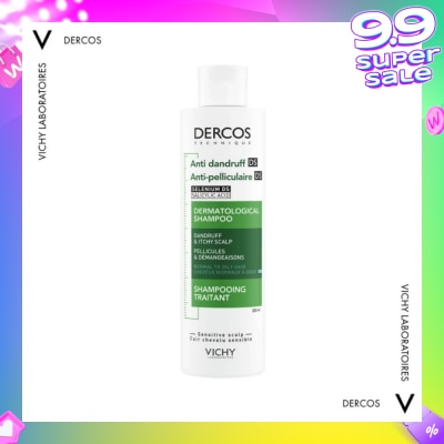 VICHY Dercos Anti-Dandruff Shampoo For Normal To Oily Hair 200ml