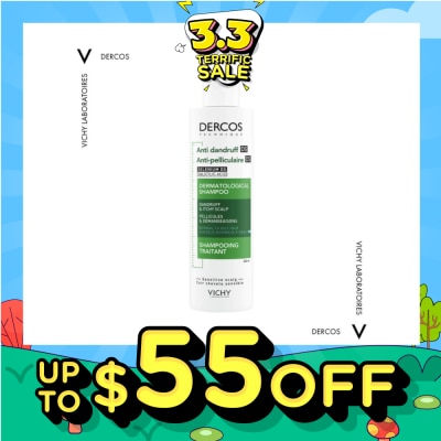 VICHY Dercos Anti-Dandruff Shampoo For Normal To Oily Hair 200ml