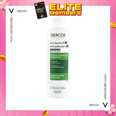 VICHY Dercos Anti-Dandruff Shampoo For Normal To Oily Hair 200ml