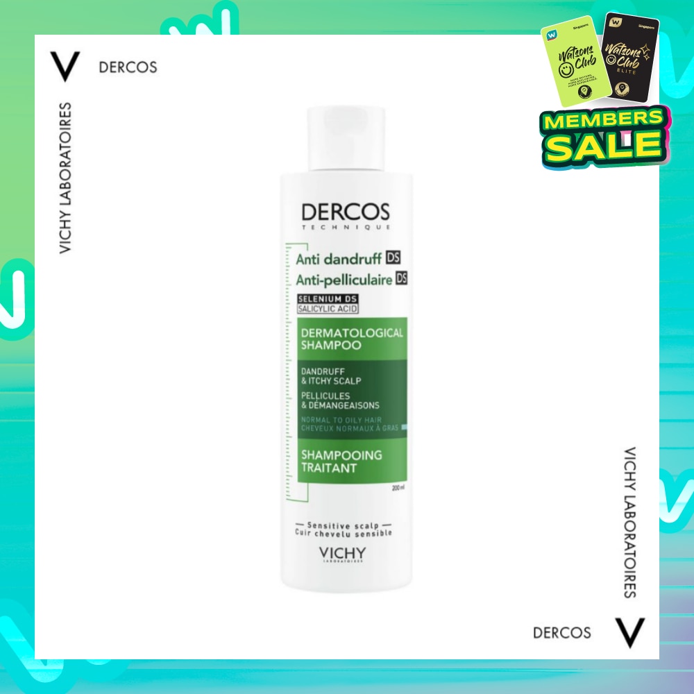 Dercos Anti-Dandruff Shampoo For Normal To Oily Hair 200ml