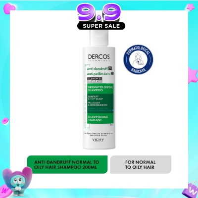 VICHY DERCOS - Dercos Anti-Dandruff Shampoo For Normal To Oily Hair 200ml image
