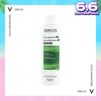 VICHY Dercos Anti-Dandruff Shampoo For Normal To Oily Hair 200ml