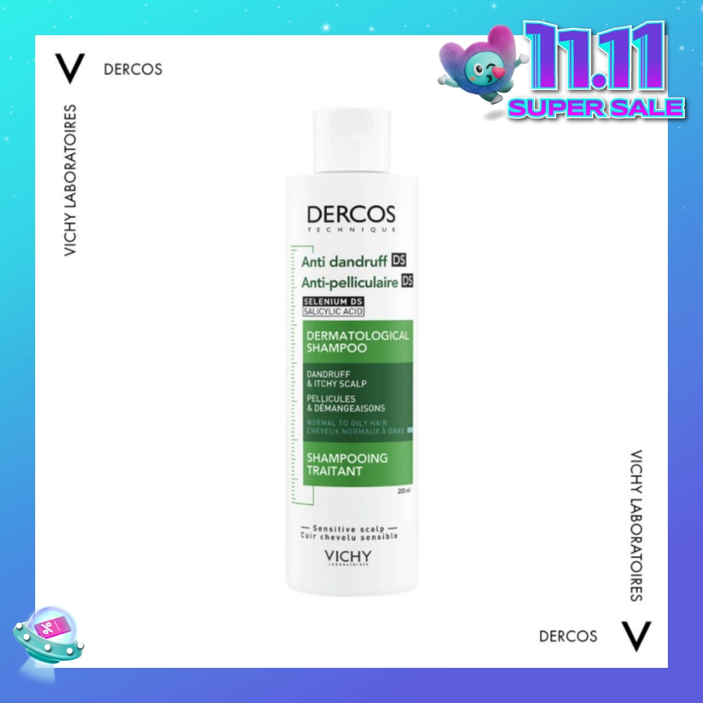 Dercos Anti-Dandruff Shampoo For Normal To Oily Hair 200ml