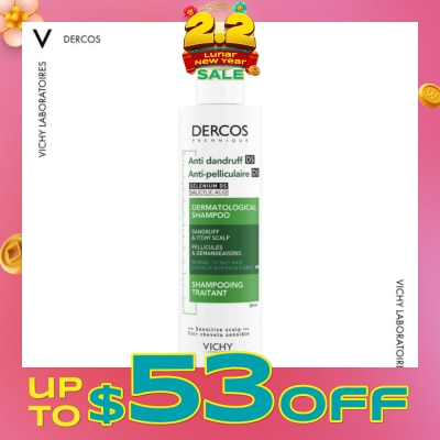 VICHY Dercos Anti-Dandruff Shampoo For Normal To Oily Hair 200ml
