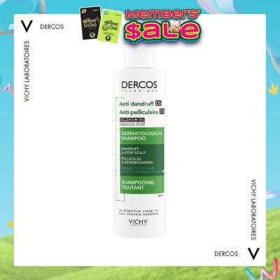 VICHY - Dercos Anti-Dandruff Shampoo For Normal To Oily Hair 200ml