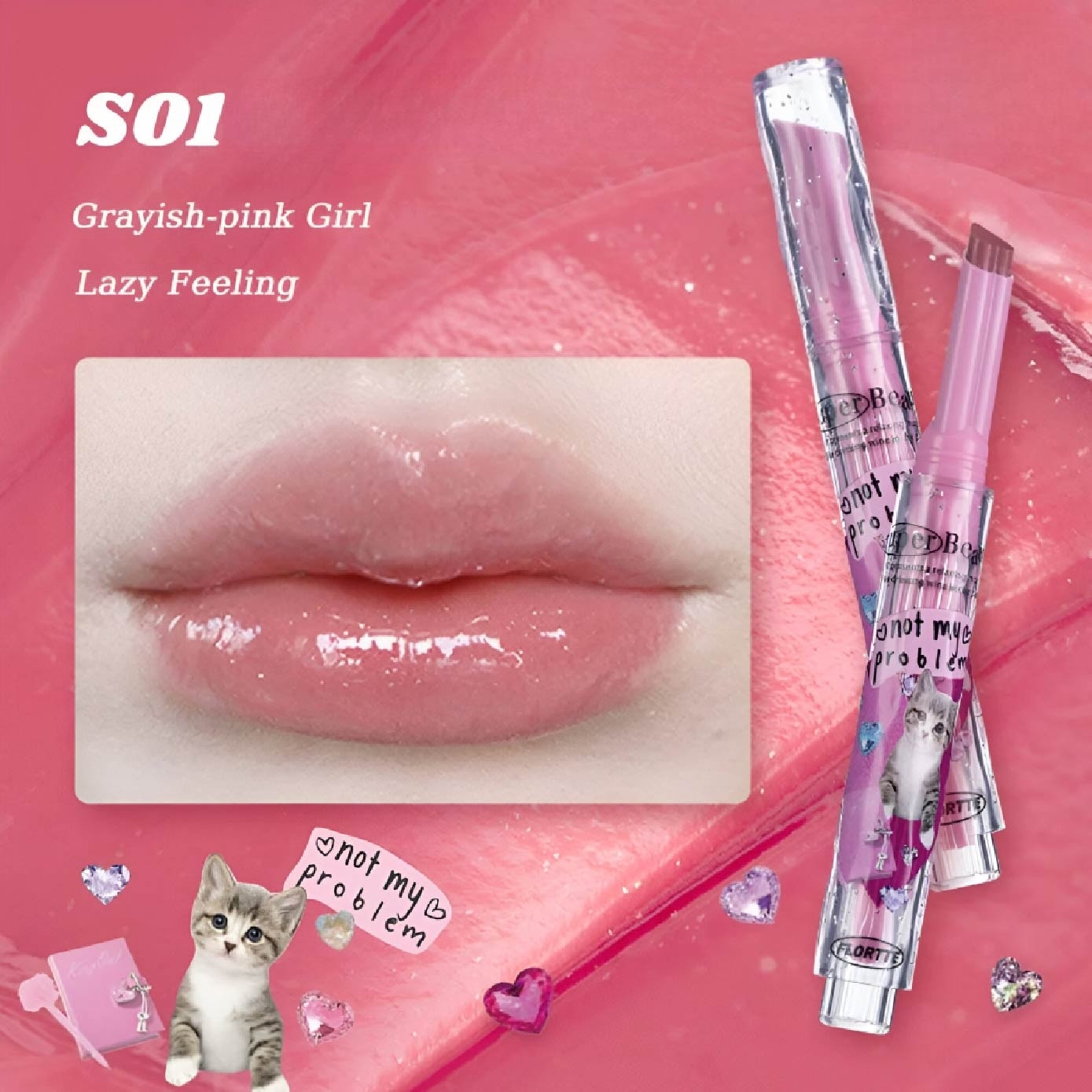 I Am Super Beauty Jelly Heart Lipstick S01 1.5g