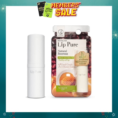 MENTHOLATUM LIP - Lip Pure Fragrance Free (Natural Beewax Formulation + Food Grade Ingredients + Protect & Condition Lips + Fragrance Free) 4g (Expiry: Apr`2027)