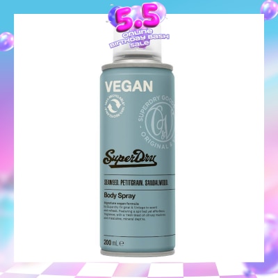 SUPERDRY - Superdry Pacific Men's Body Spray 200ml (With spirited and fresh, citrus marine and mineral scent)