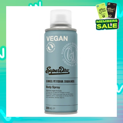 SUPERDRY Superdry Pacific Men's Body Spray 200ml (With spirited and fresh, citrus marine and mineral scent)