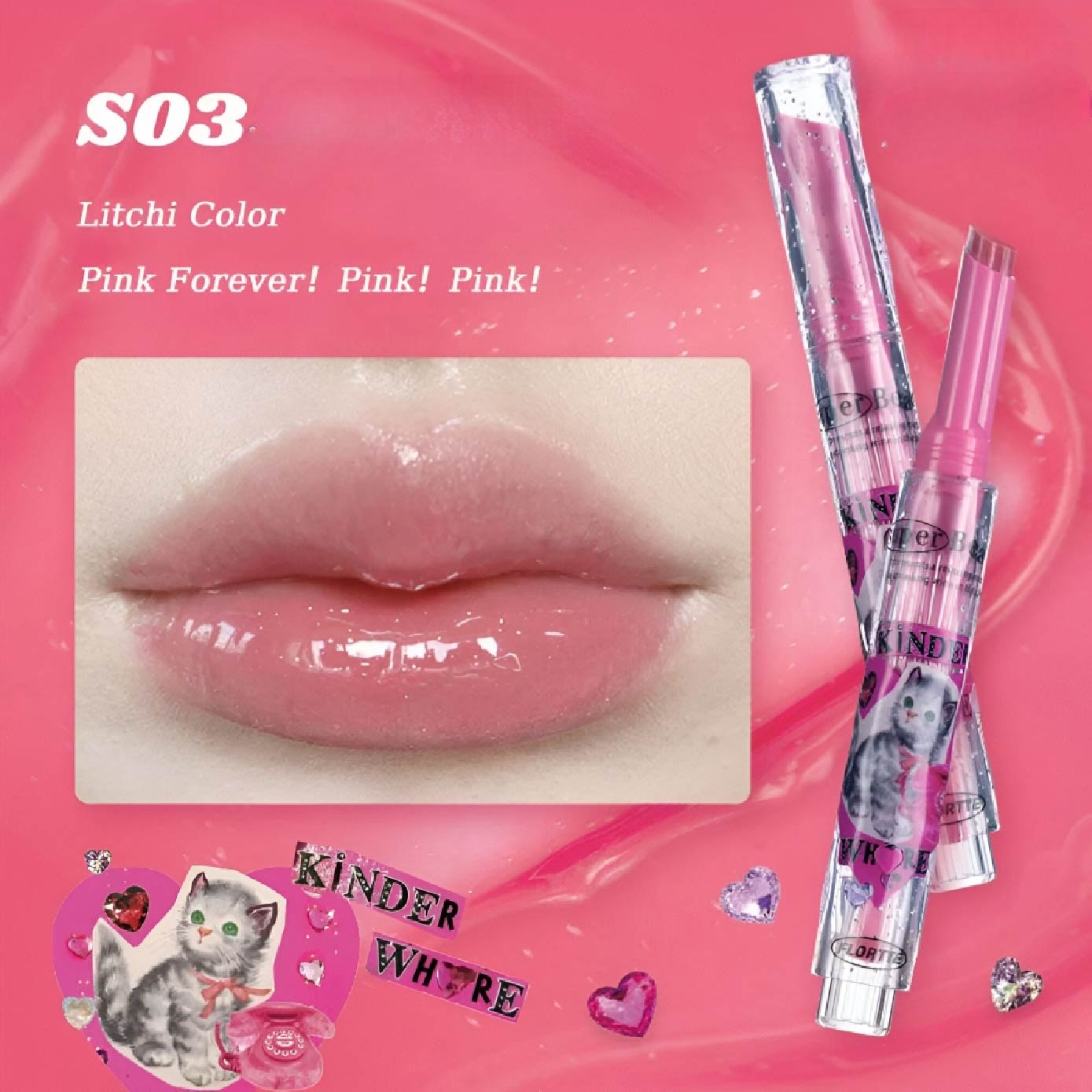 I Am Super Beauty Jelly Heart Lipstick S03 1.5g