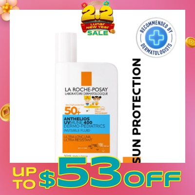 LA ROCHE-POSAY Anthelios UVMUNE 400 Dermo-Pediatrics Invisible Fluid SPF50+ PA++++ 50ml