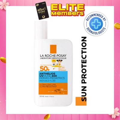LA ROCHE-POSAY Anthelios UVMUNE 400 Dermo-Pediatrics Invisible Fluid SPF50+ PA++++ 50ml