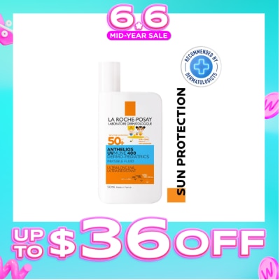 LA ROCHE-POSAY - Anthelios UVMUNE 400 Dermo-Pediatrics Invisible Fluid SPF50+ PA++++ 50ml