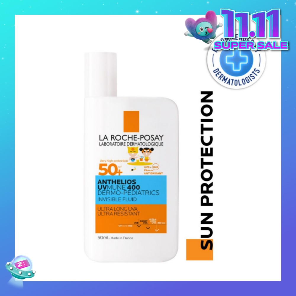 Anthelios UVMUNE 400 Dermo-Pediatrics Invisible Fluid SPF50+ PA++++ 50ml