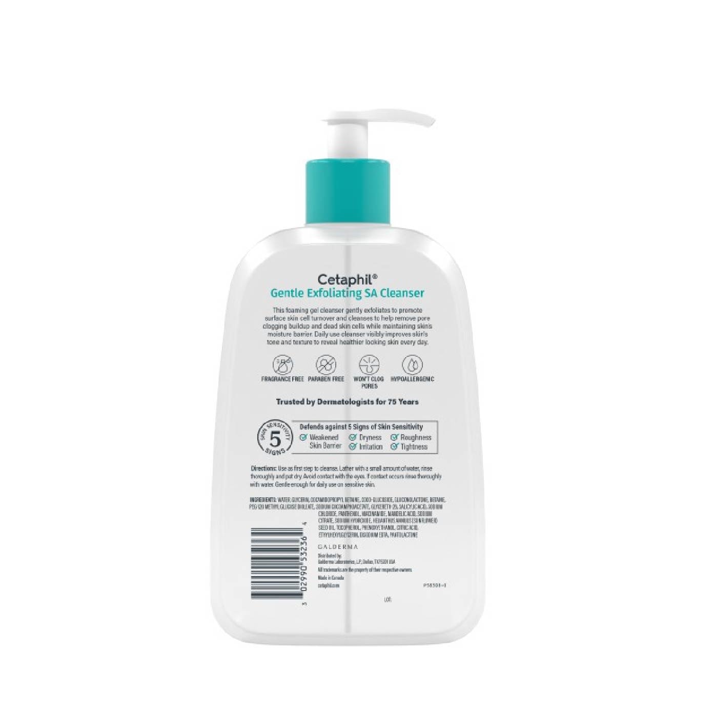Gentle Exfoliating SA Foaming Gel Cleanser Daily Use 473ml