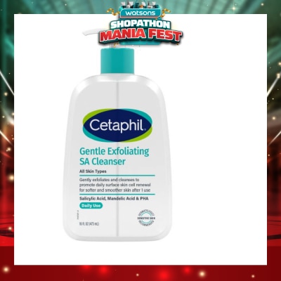 CETAPHIL - Gentle Exfoliating SA Foaming Gel Cleanser Daily Use 473ml