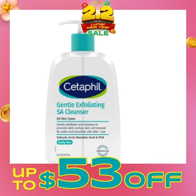 CETAPHIL Gentle Exfoliating SA Foaming Gel Cleanser Daily Use 473ml