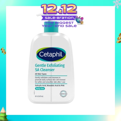 CETAPHIL Gentle Exfoliating SA Foaming Gel Cleanser Daily Use 473ml