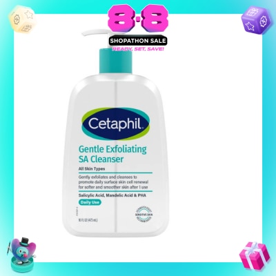 CETAPHIL - Gentle Exfoliating SA Foaming Gel Cleanser Daily Use 473ml