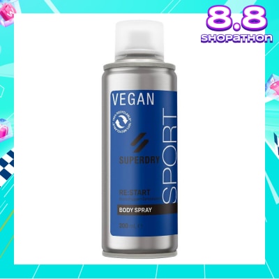 SUPERDRY Body Spray RE:start (Masculine Blend Of Black Pepper And Sandalwood Notes With Caffeine Extract) 200ml