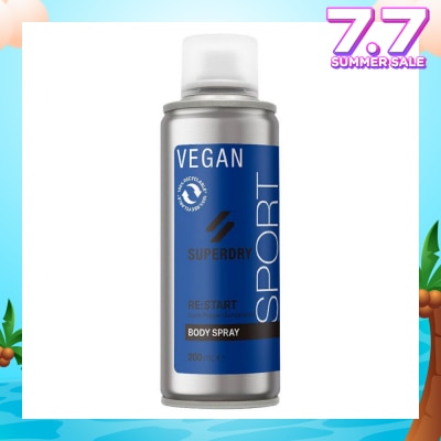 SUPERDRY Body Spray RE:start (Masculine Blend Of Black Pepper And Sandalwood Notes With Caffeine Extract) 200ml