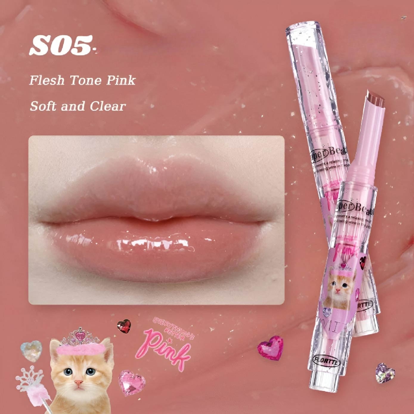 I Am Super Beauty Jelly Heart Lipstick S05 1.5g