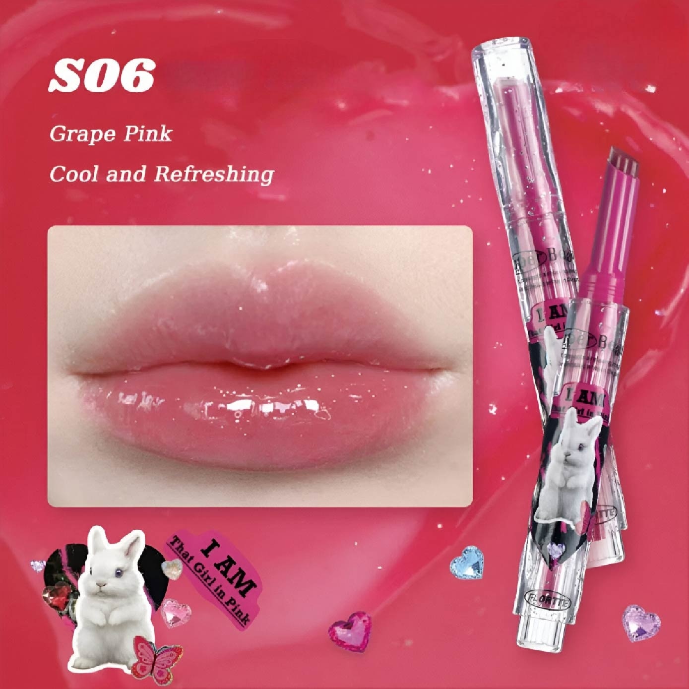 I Am Super Beauty Jelly Heart Lipstick S06 1.5g