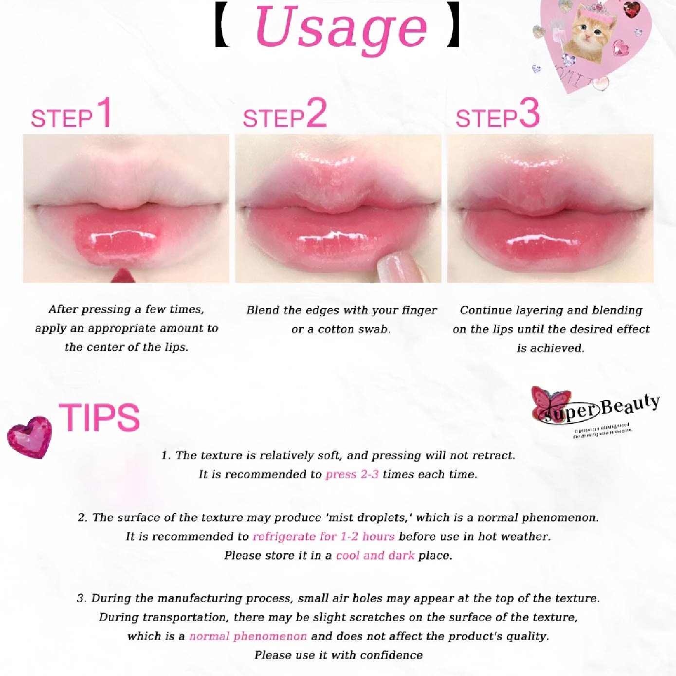 I Am Super Beauty Jelly Heart Lipstick S06 1.5g