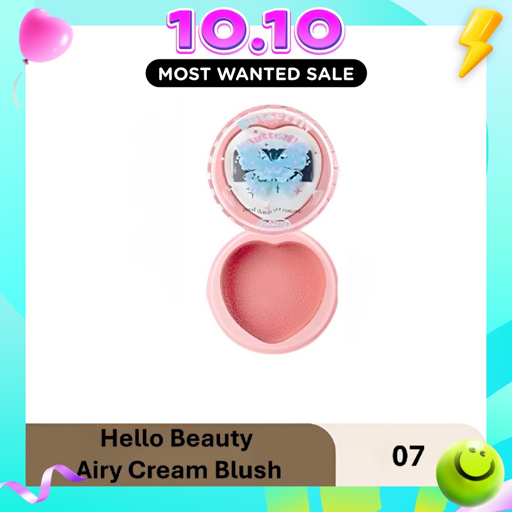 Hello Beauty Airy Cream Blush 07 6g (Expiry: Jan`2027) image