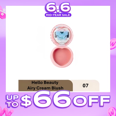 FLORTTE - Hello Beauty Airy Cream Blush 07 6g (Expiry: Jan`2027)
