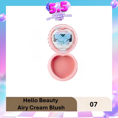 FLORTTE - Hello Beauty Airy Cream Blush 07 6g (Expiry: Jan`2027)