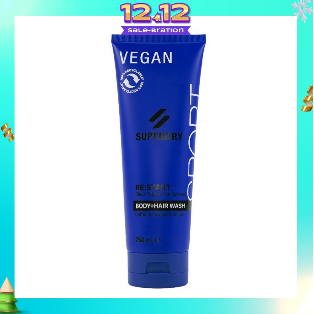 Body + Hair Wash RE:start (Masculine Blend Of Black Pepper And Sandalwood Notes With Caffeine Extract) 250ml