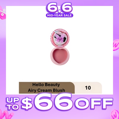 FLORTTE - Hello Beauty Airy Cream Blush 10 6g (Expiry: Mar`2027)