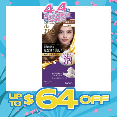 SALON DE PRO - Grey hair coverage Hair Dye 'Mousse #3RB Royal Brown 100ml