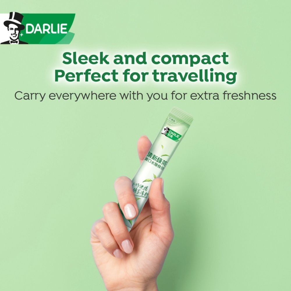 Green Tea Mouthwash Sachet Non-Alcohol 14s