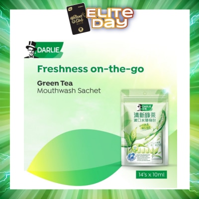DARLIE - Green Tea Mouthwash Sachet Non-Alcohol 14s