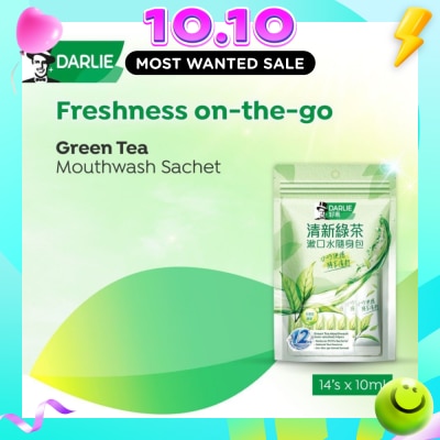 DARLIE Green Tea Mouthwash Sachet Non Alcohol 14s image